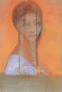 Odilon Redon Veiled Woman (mk19) oil on canvas